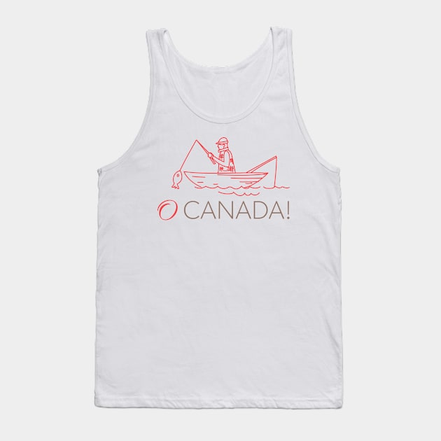 Oh Canada - Fishing Tank Top by SWON Design